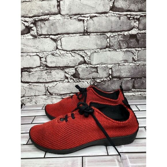 Arcopedico Red Fabric Knit LS Arch Support Sneakers Shoes Women’s Sz 39EU/8M US - Picture 11 of 16